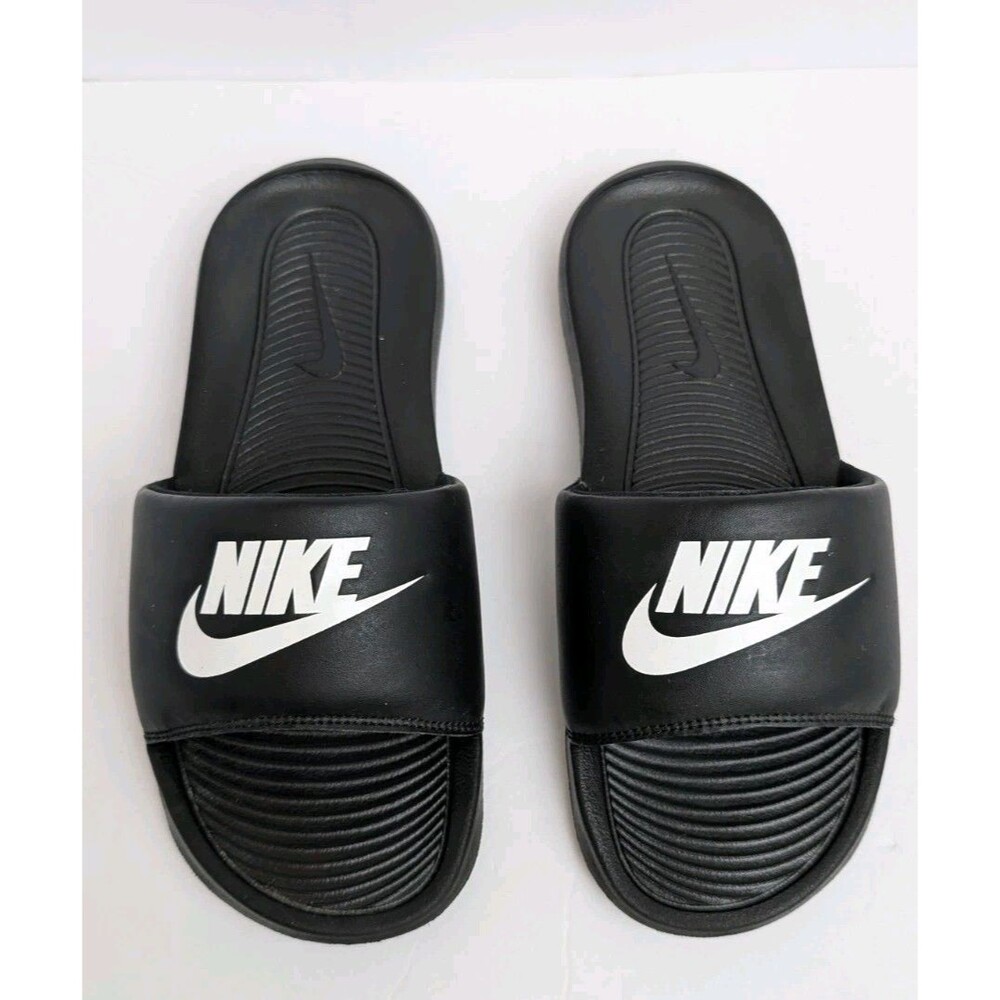 Nike Victori One Slide Sandals Women's Size 6 Black / White